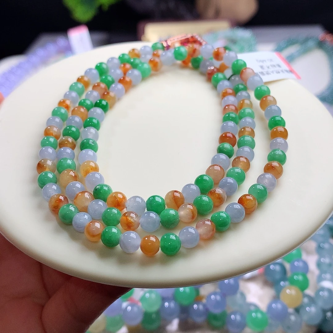 项链未镶嵌翡翠卡5mm