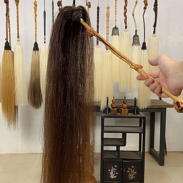 纯手工制作马尾拂尘