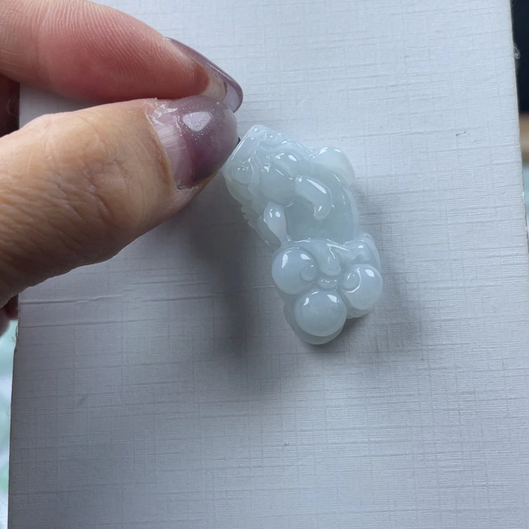 @***生翡翠未镶嵌项圈貔貅