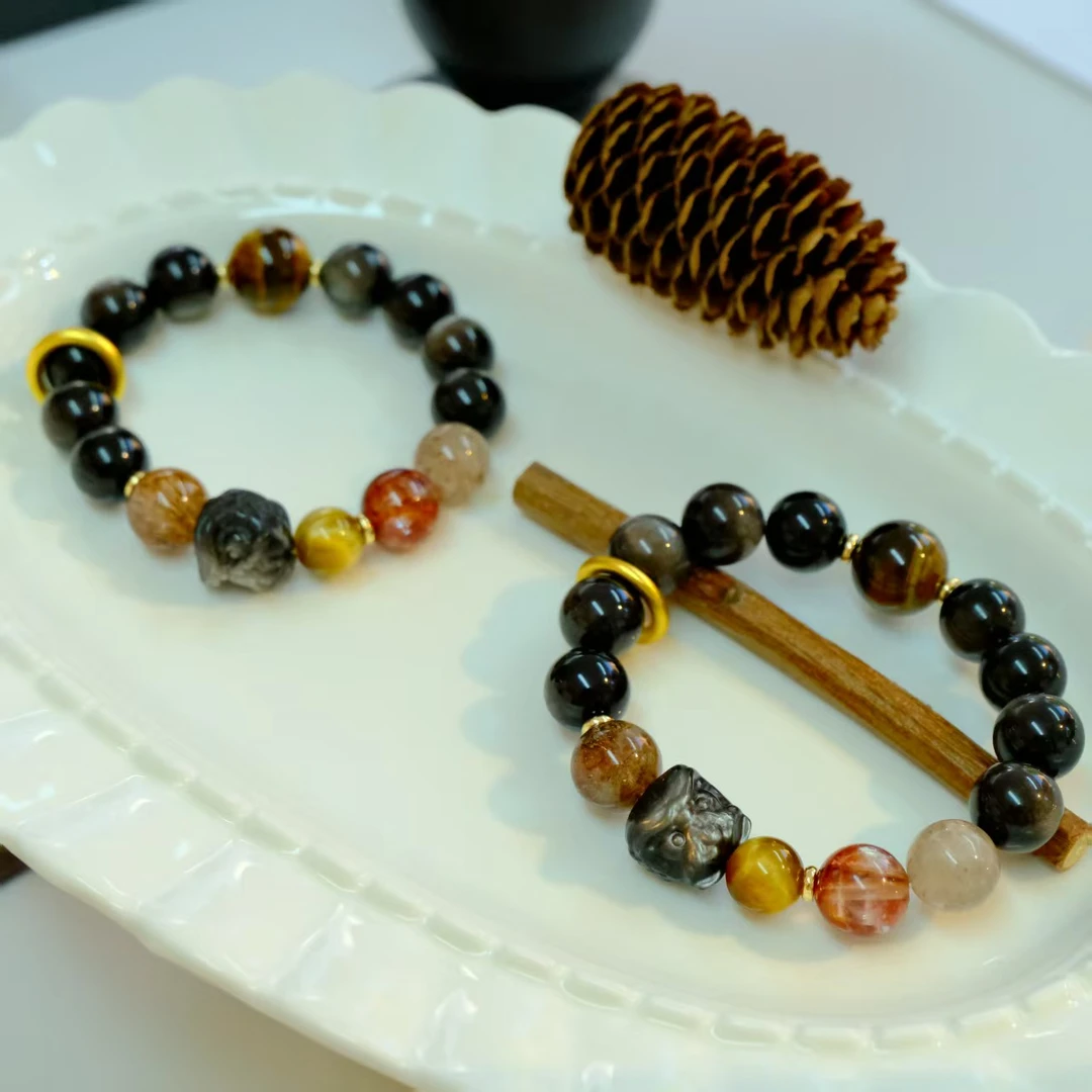 【十六珠宝】银骑士｜银曜石12mm设计款FX736多样性发一