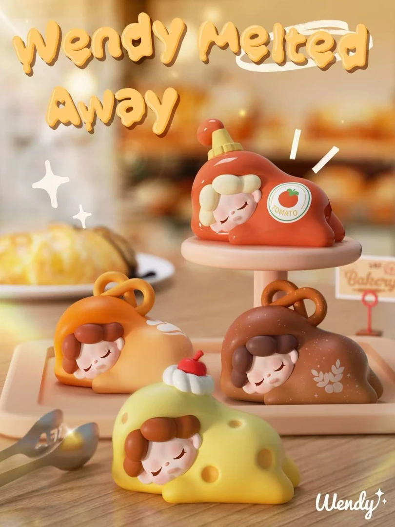 【拆盒】Wendy-美食融化 萌粒系列-兮兮潮玩玩具摆件盲盒