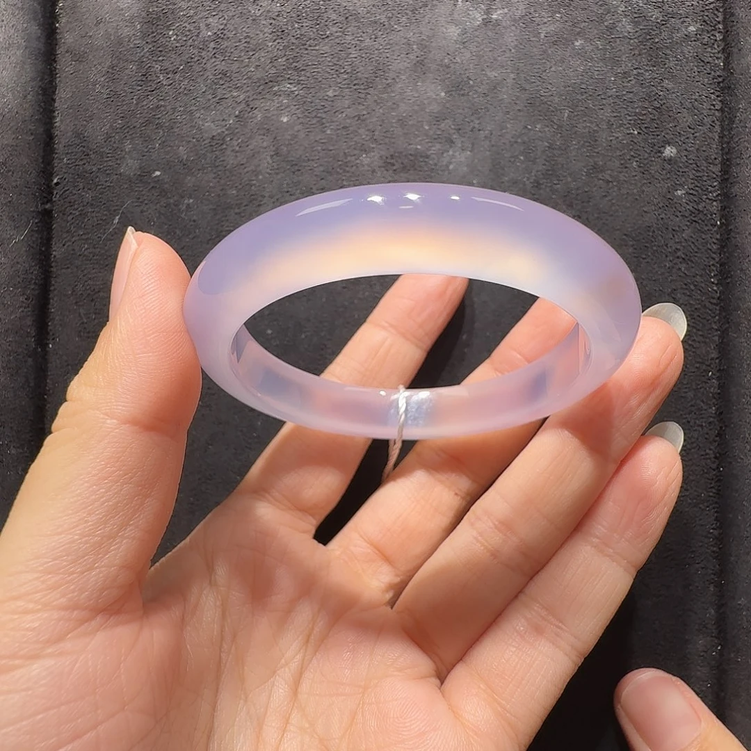 玛瑙/玉髓未镶嵌手镯俏色冰片包容 福利价