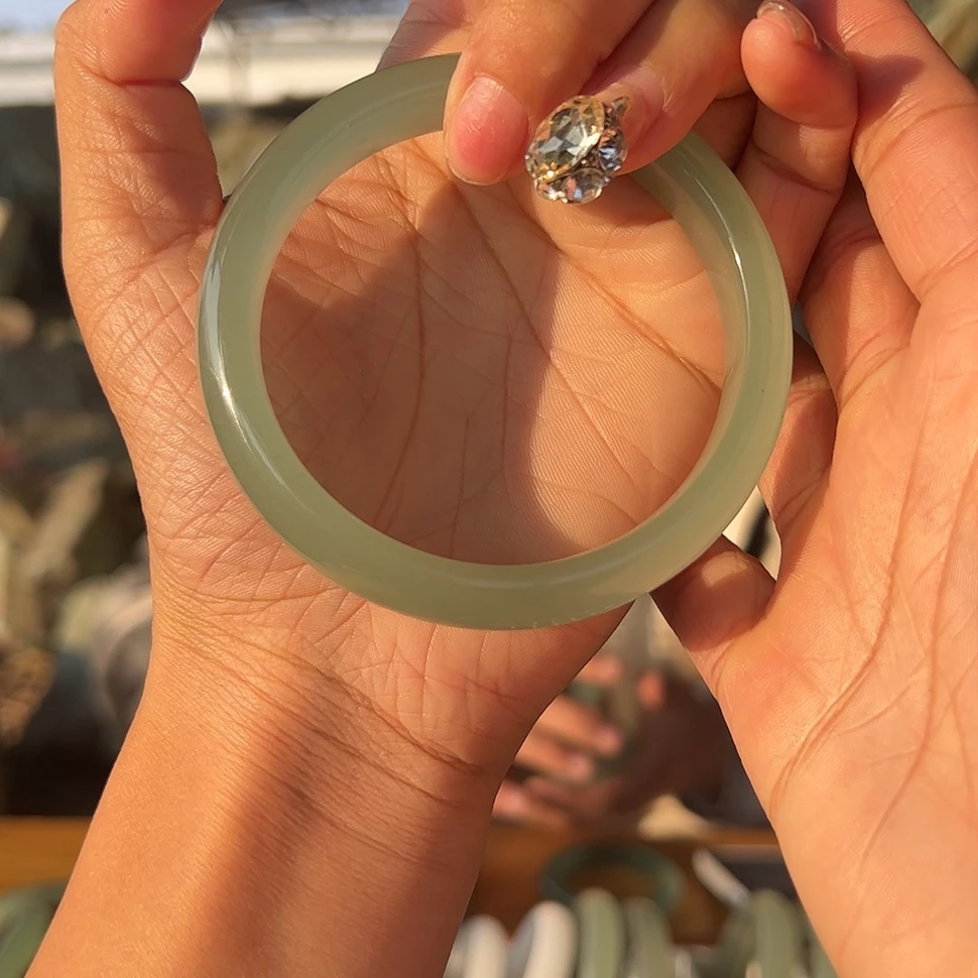 绿东陵冰晴水手镯