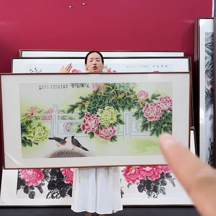 国画160/80带框绘画作品