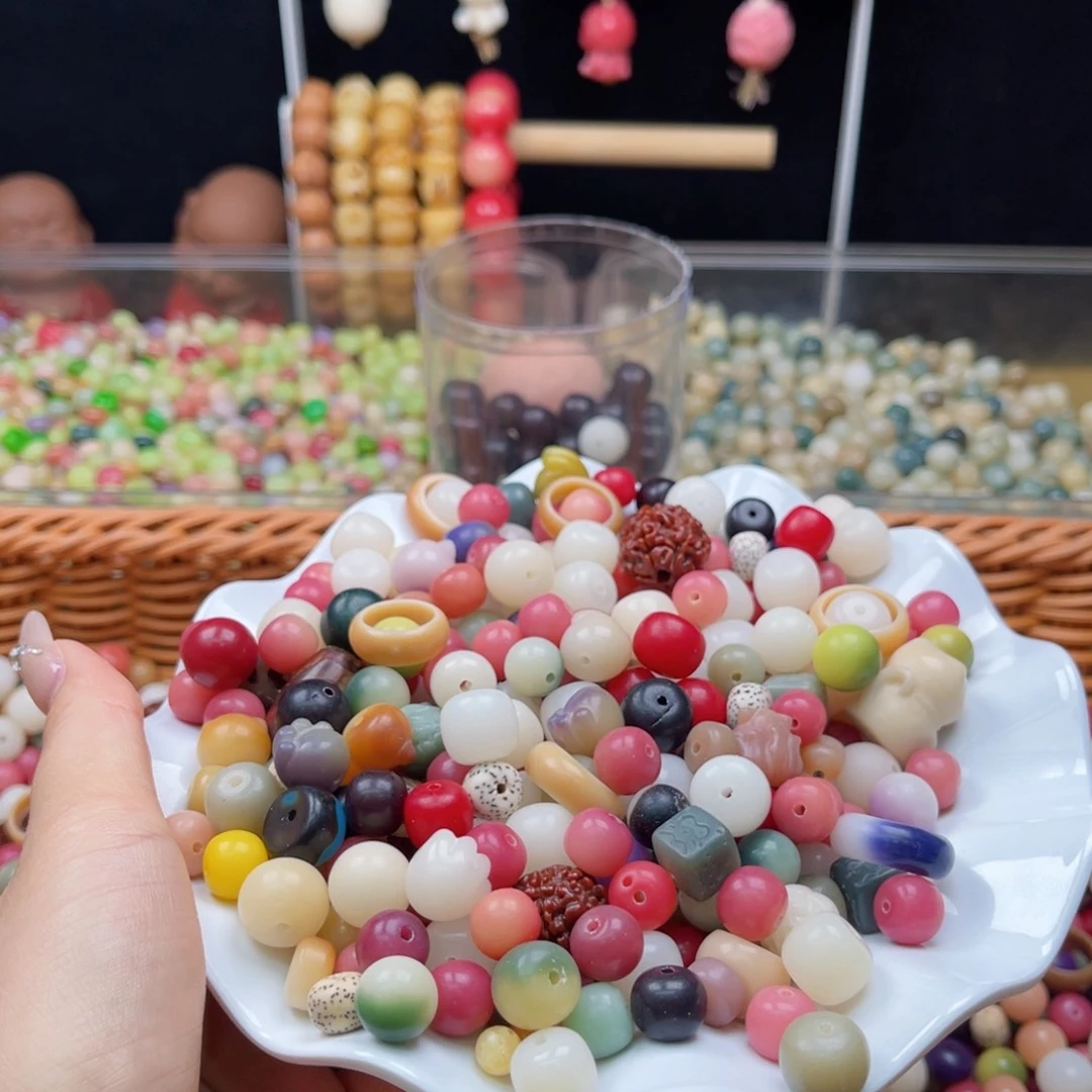 白玉菩提吊坠b10mm/大杂烩400颗瑕