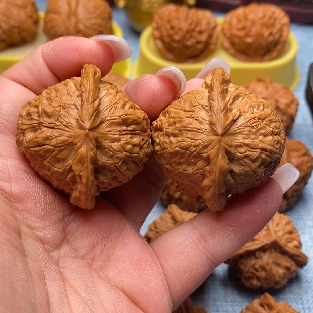 把件文玩核桃毕业南瓜墩44+全品