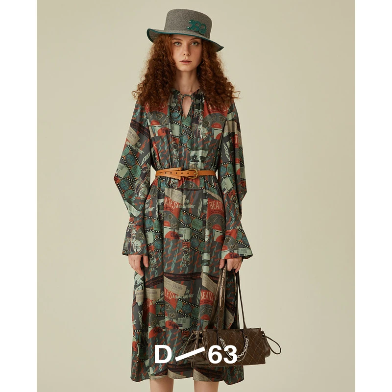 【丽公主专属】D63长袖连衣裙5E1L94164