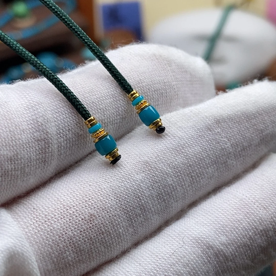 绿松石足金镶嵌绿松石配饰