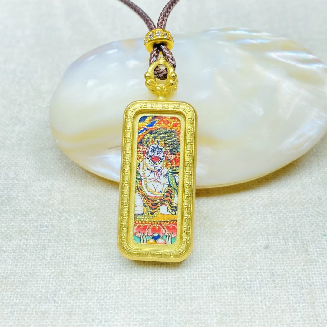 爆款XK彩色生肖佛公项链多样性发货49852