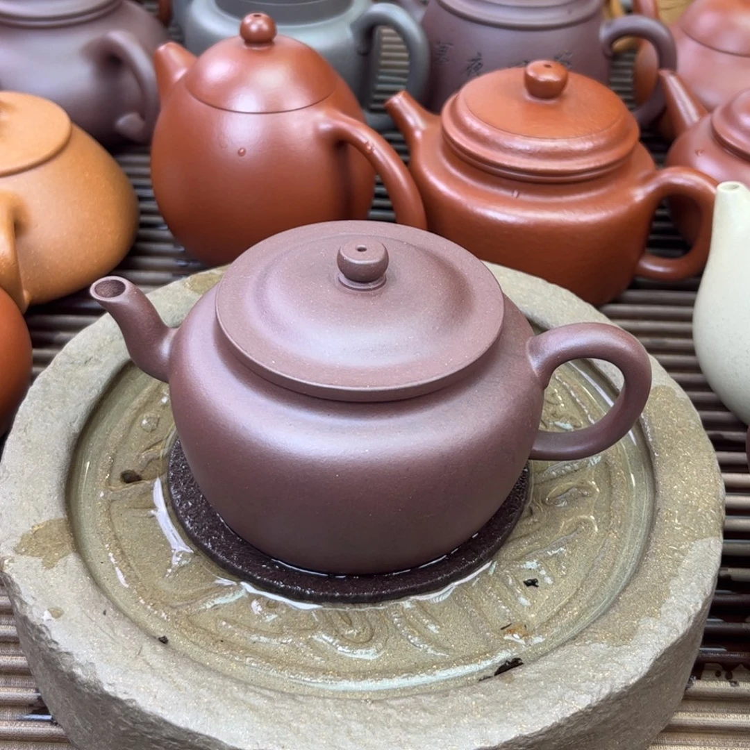 紫砂茶壶紫泥 恒源 150 微瑕