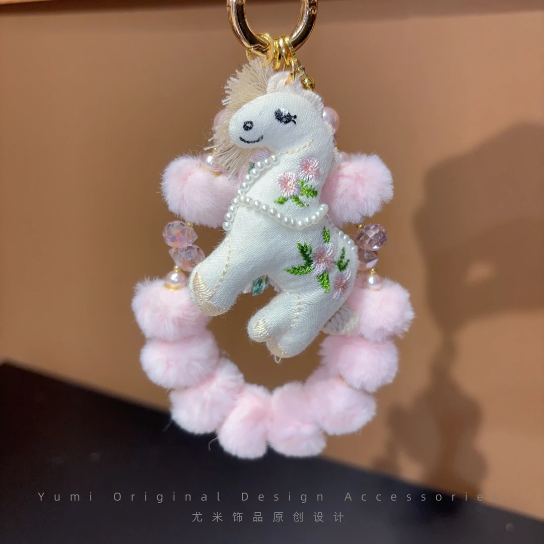 【设计师手作】尤米原创高端女款通勤百搭防丢手机挂件链绳 L3243