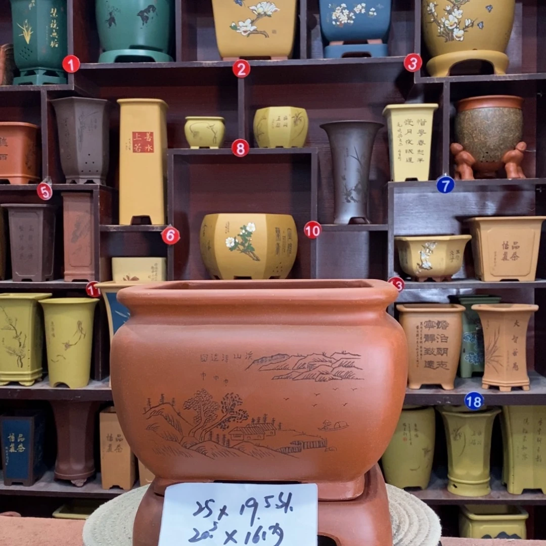 紫砂花盆紫砂花盆