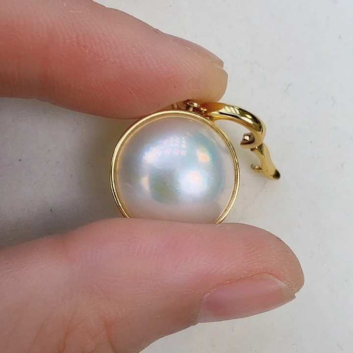 拼合珍珠（马贝珠）颈饰未镶嵌