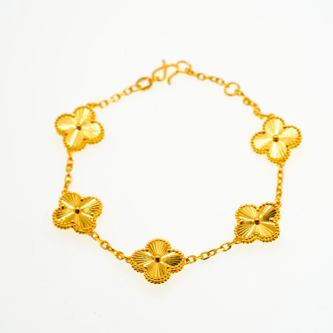 【福源】足金999镭射五花手链