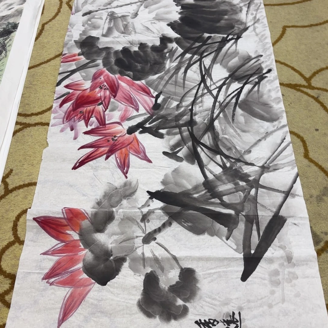 国画顾传吉四尺童