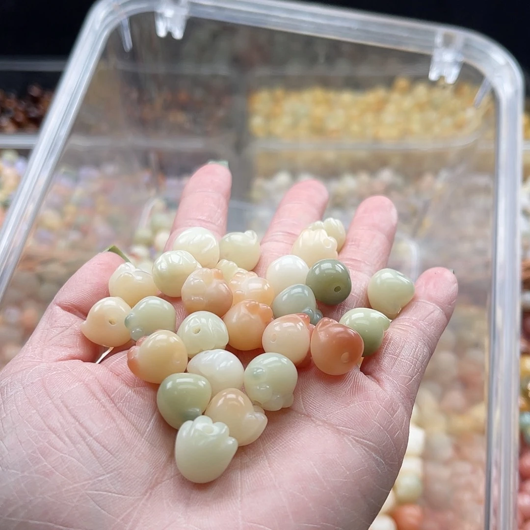 白玉菩提吊坠K/12mm/10+10颗