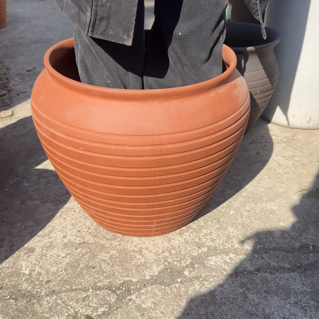 紫砂花盆口30高30宜兴紫砂