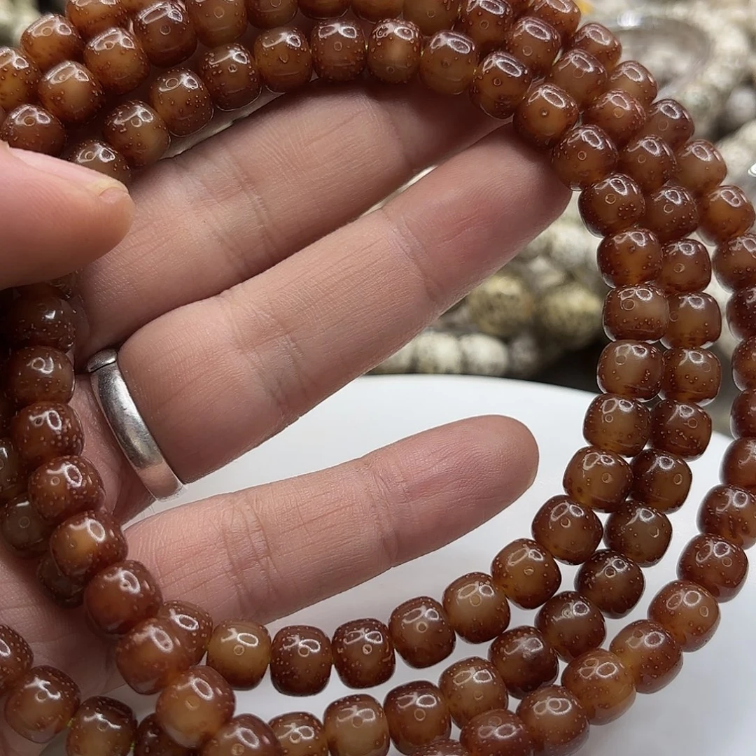 吊坠星月菩提87果冻玉化大留白