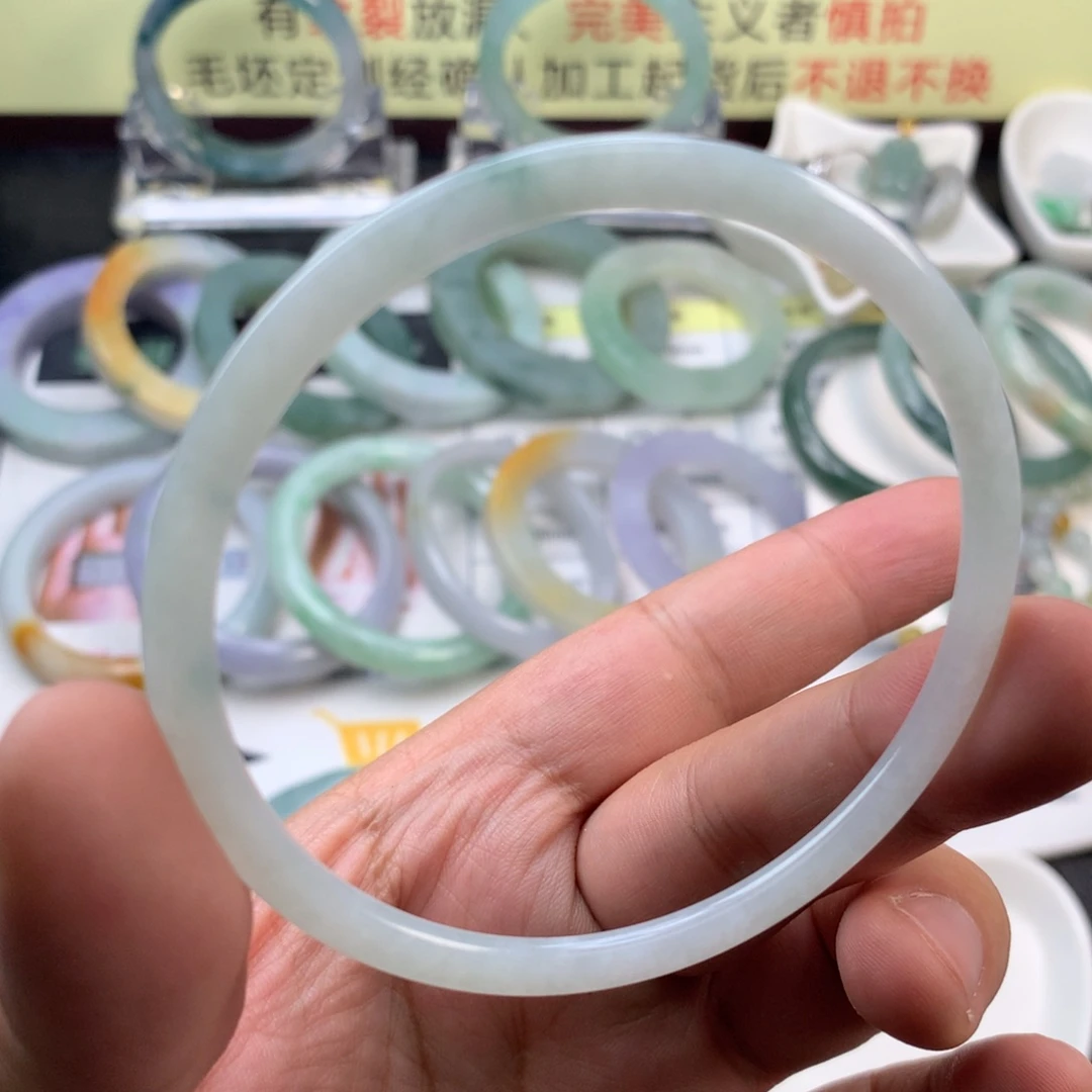 【闪购商品】未镶嵌定制翡翠60、61圈