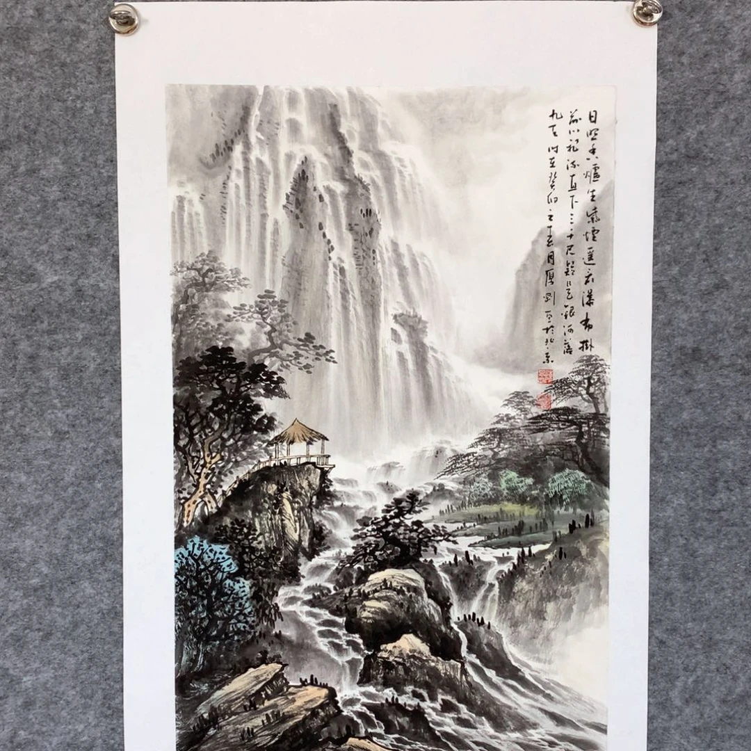 国画山水作品写意