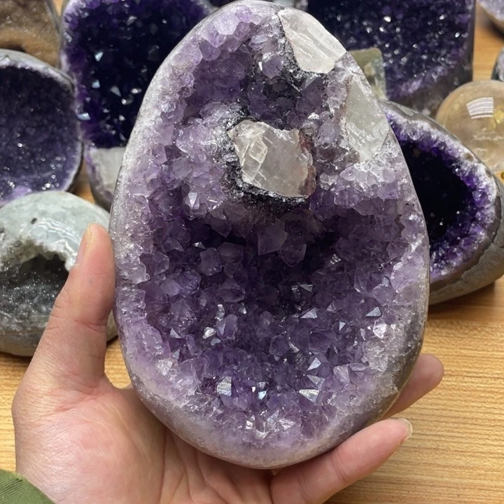 紫晶恐龙蛋未镶嵌