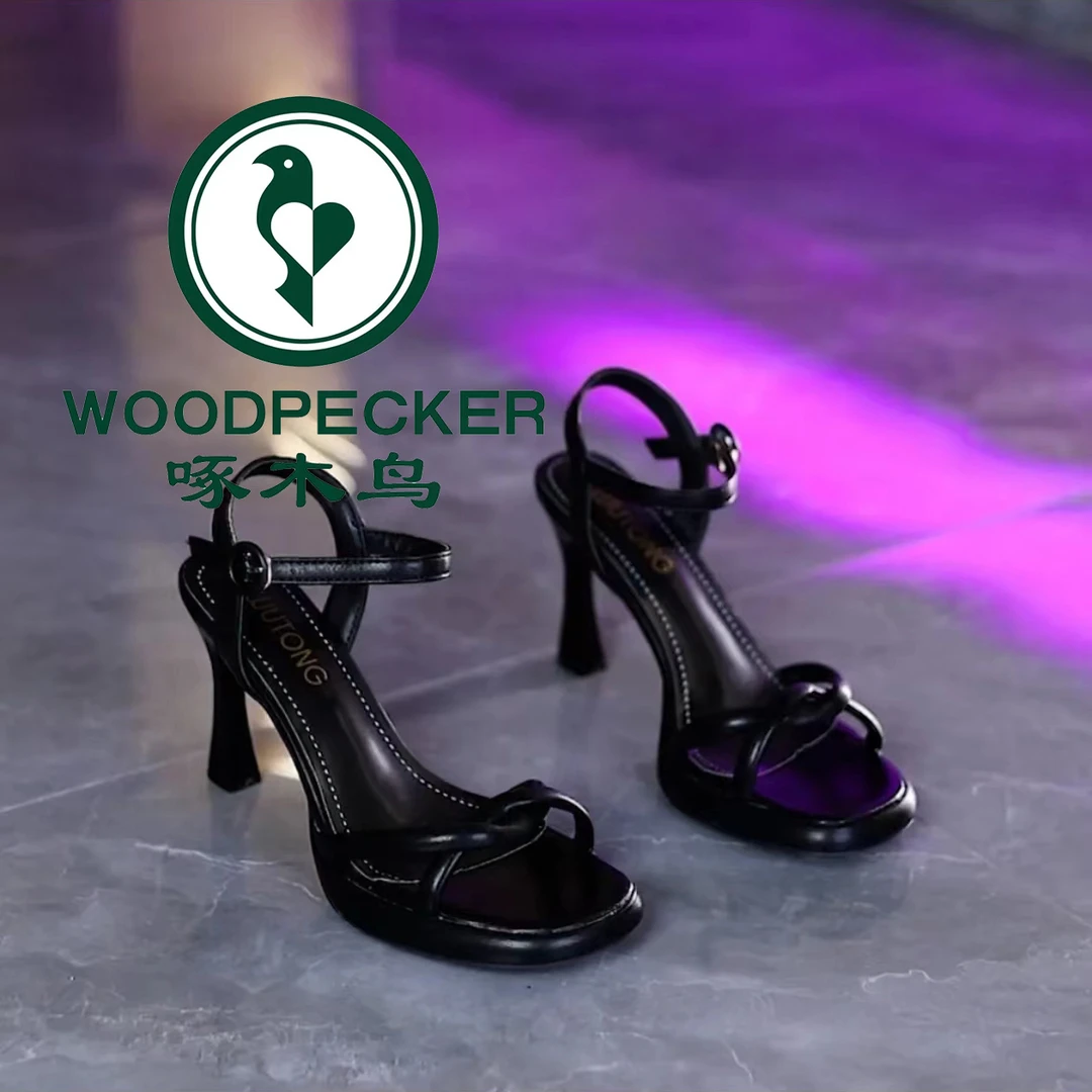 啄木鸟法式细跟防水台高跟鞋女2025夏季新款性感网红休闲露趾凉鞋