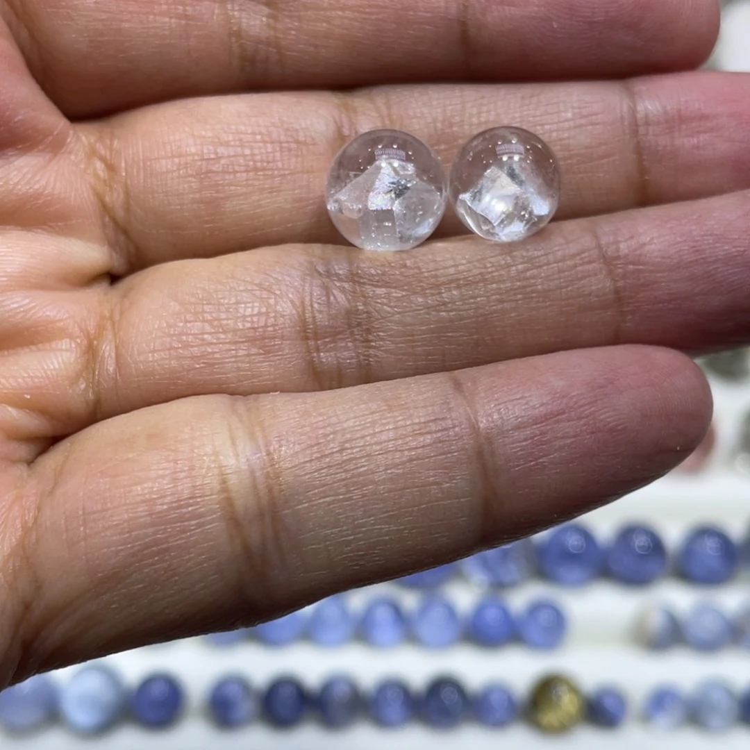 榴***潇水晶珠宝半成品未镶嵌