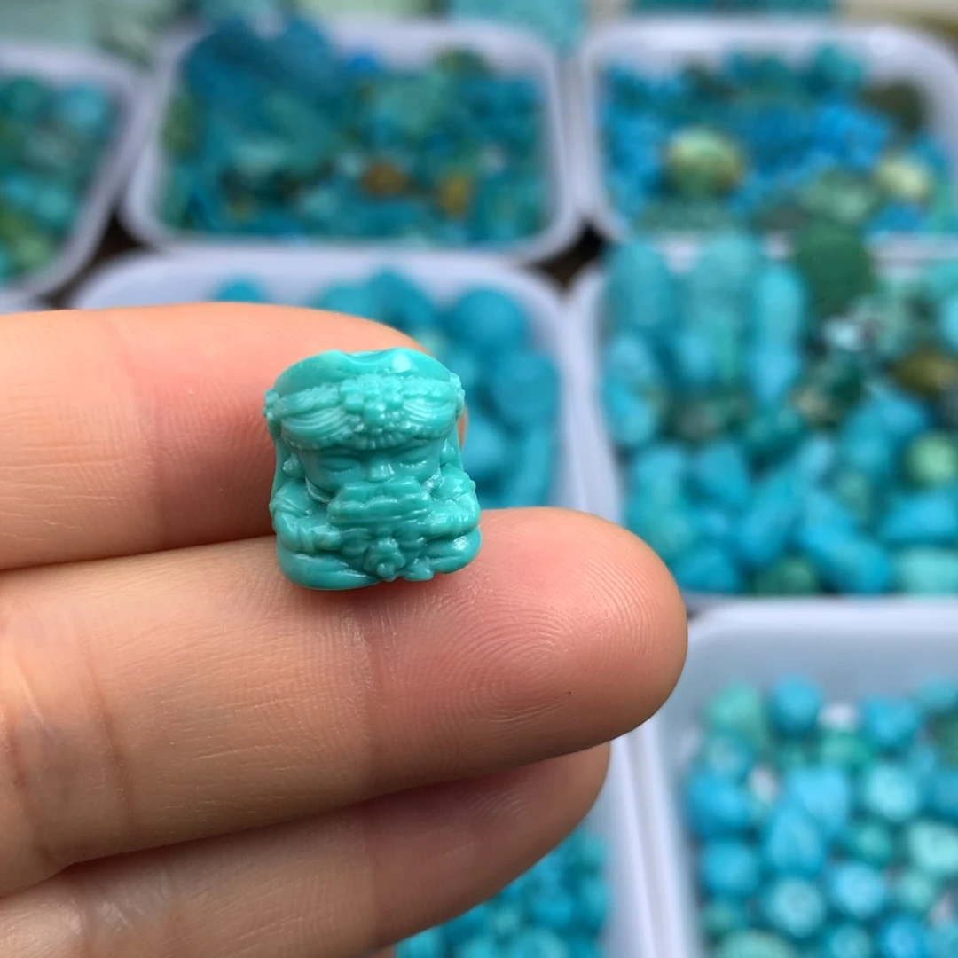 绿松石未镶嵌吊坠(不含链)14×12×11