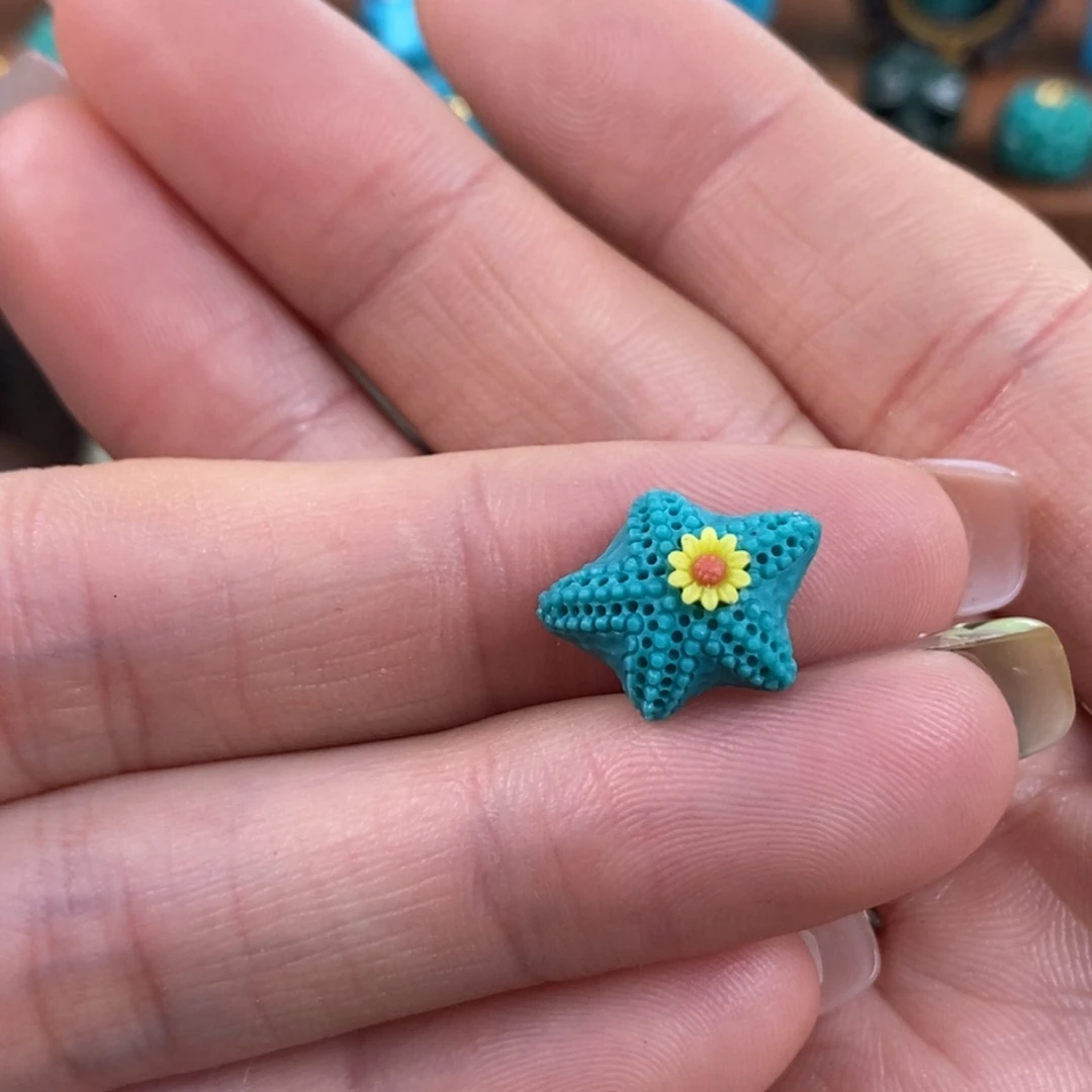 绿松石未镶嵌。海星