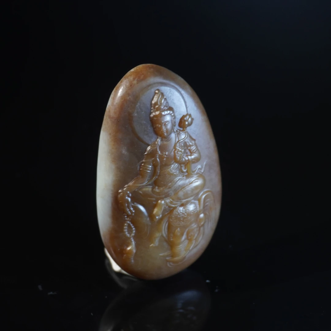 20世纪和田玉观音/HY032298/金玉良缘/槐荫山房