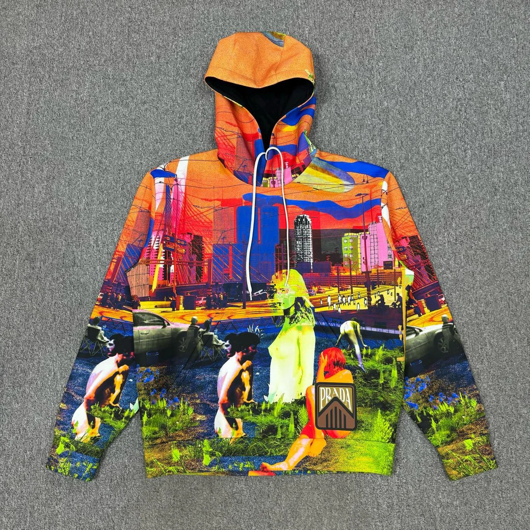 99新 Prada/普拉达 12034067  秀款卫衣帽衫 L码99新