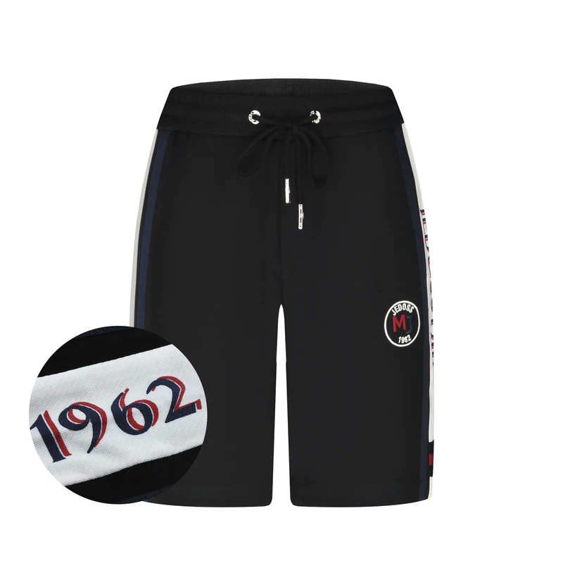 JEDOSS/爵迪斯潮牌运动夏季新款LOGO圆环刺绣潮流5分裤休闲裤F813