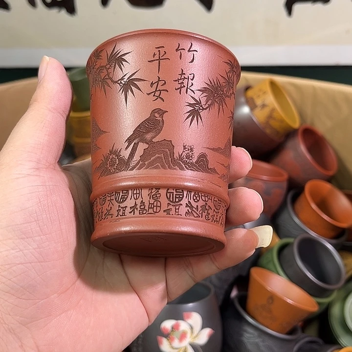 茶杯紫砂全手工紫砂主人杯