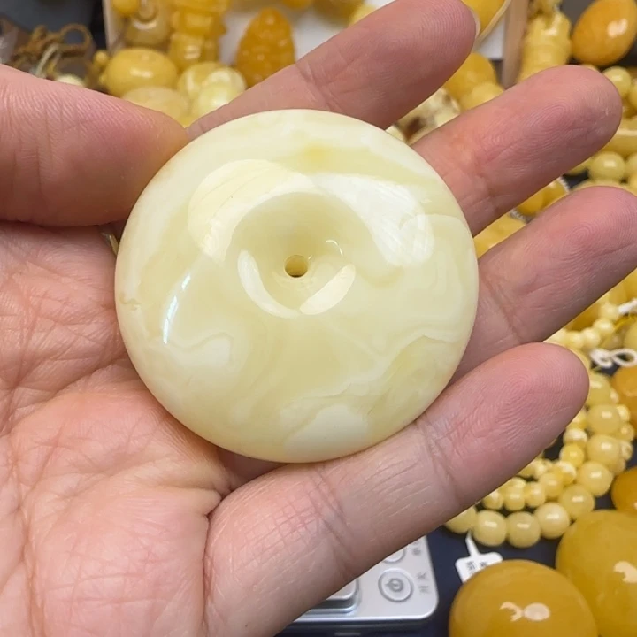 蜜蜡未镶嵌毛衣链天然蜜蜡