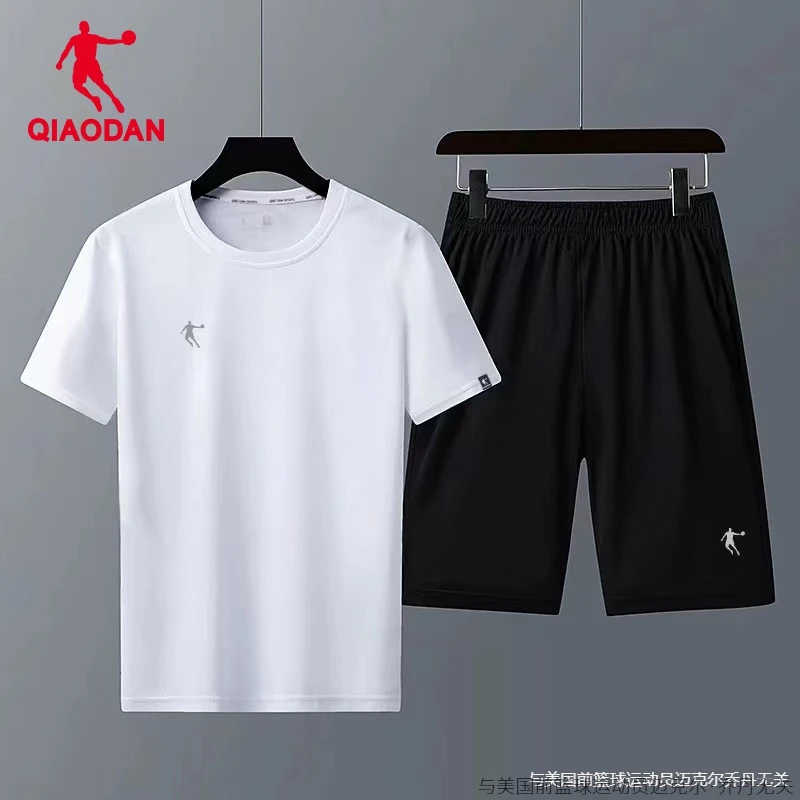 乔丹冰丝速干运动套装男女同款2025夏季新款透气冰凉薄款运动服男