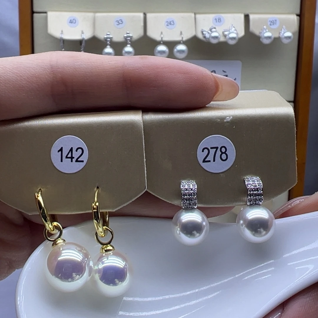 未镶嵌耳饰淡水珍珠