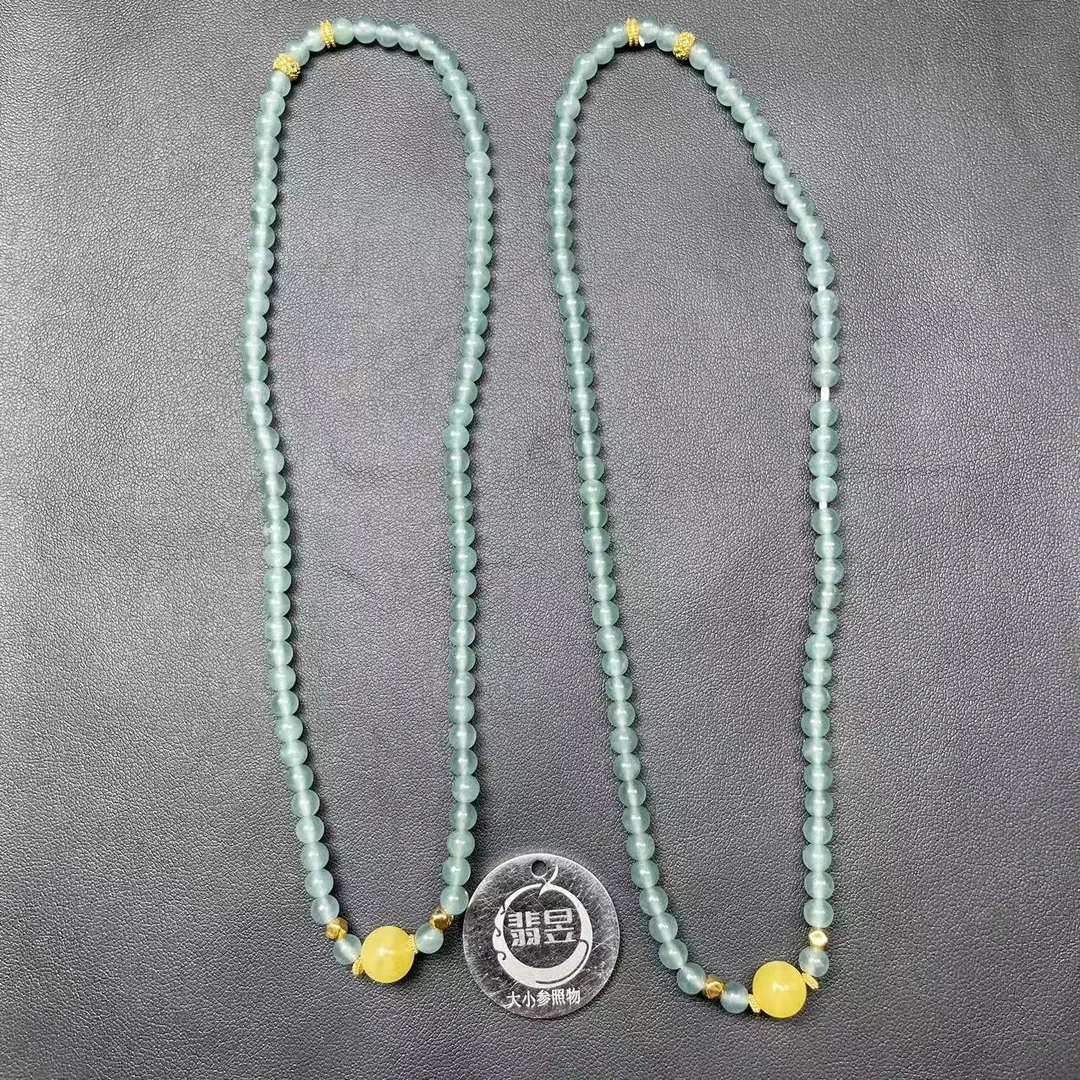 翡昱-N11-35977-72-天然A货翡翠手串叠带款/约卡4+/-多样性发其一