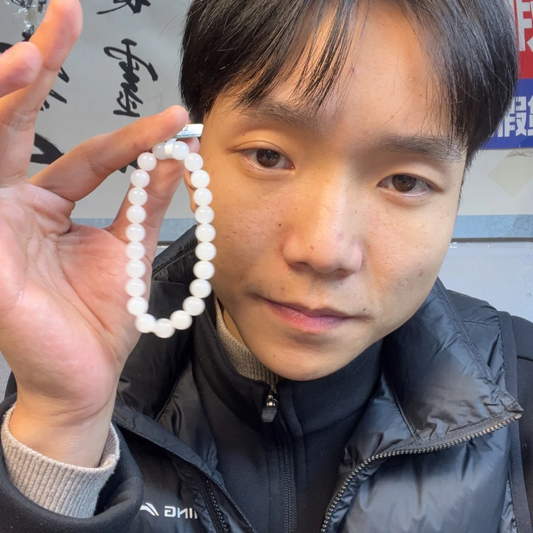 颈饰未镶嵌和田玉多样性高端羊脂玉卡8货头