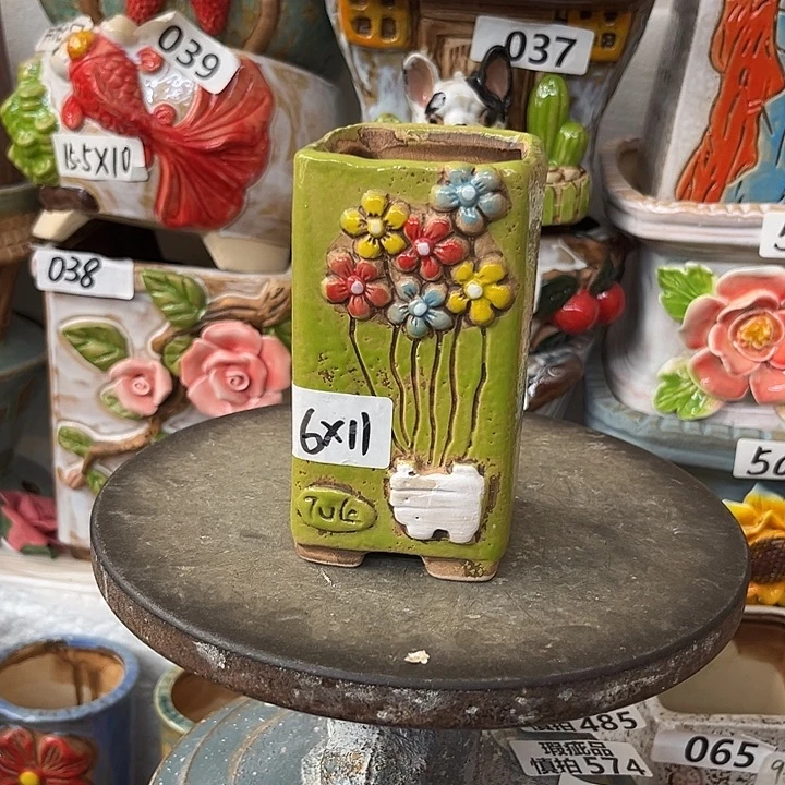 粗陶材质多肉花盆