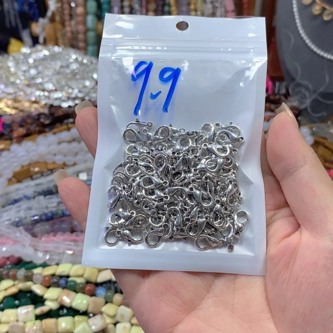 玛瑙/玉髓合金珠宝半成品龙虾扣一包