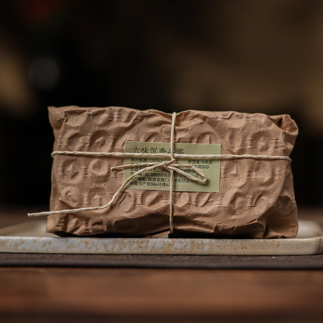【小田甄陶】六味沉香品鉴（2小时盘香*6单盘）（五福香0156）