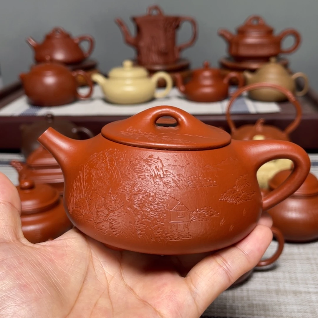 明***天茶壶紫砂全手工制作250cc