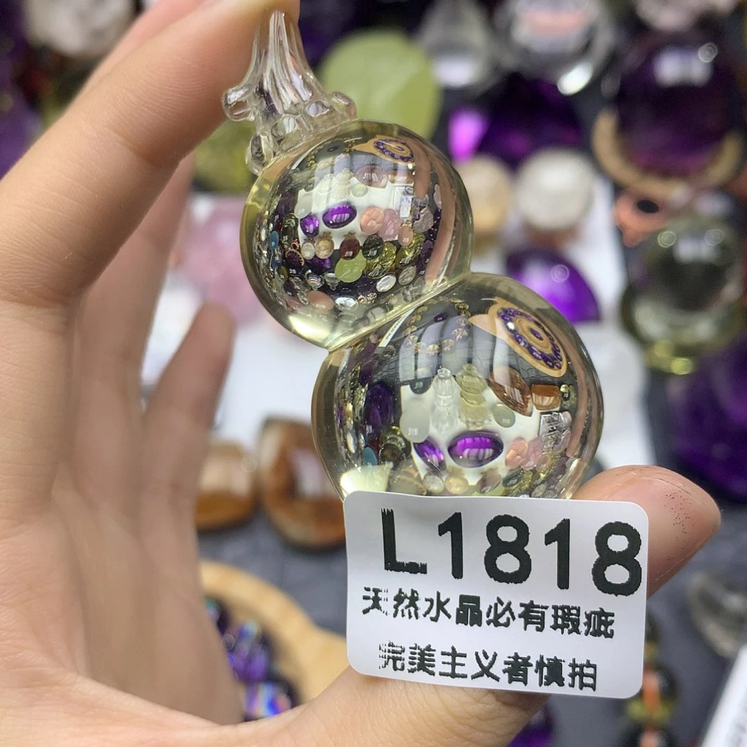 水晶珠宝半成品未镶嵌手把件