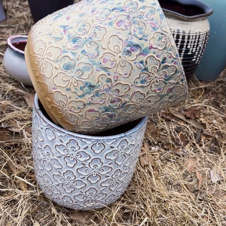 紫砂花盆高度22口21