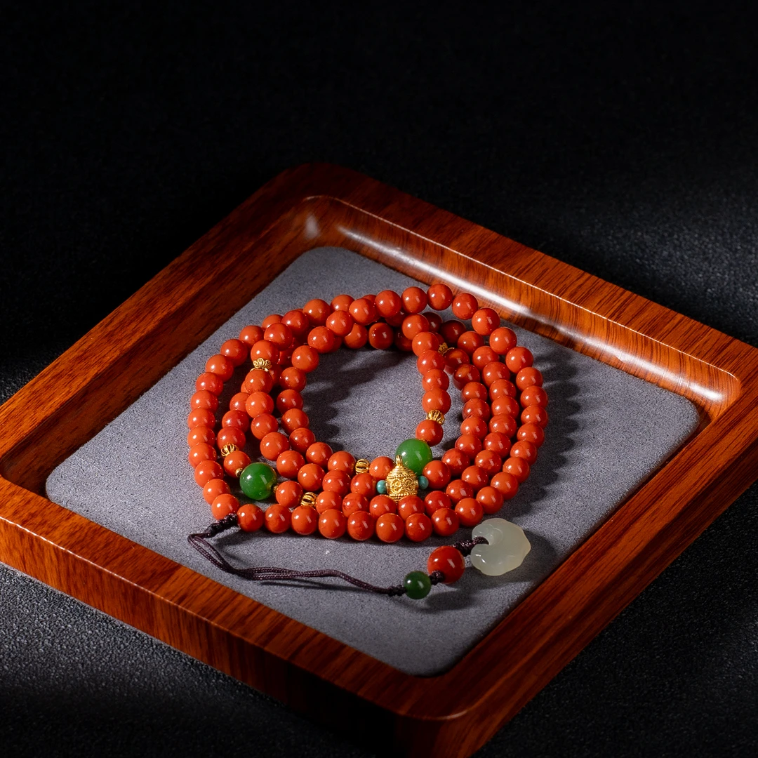 南红玛瑙DIY多圈手串/多样性发/P12256