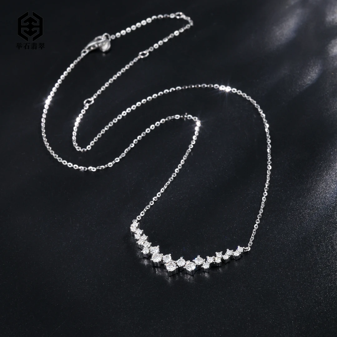 925银莫桑石银制品 T0709-9819-095莫桑钻项链（一件/多样性）M