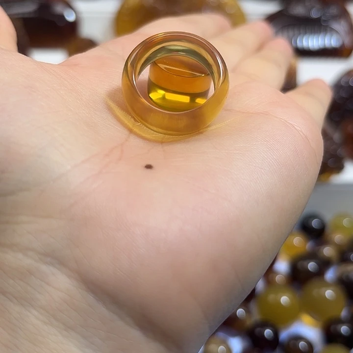 未镶嵌琥珀裸石指环