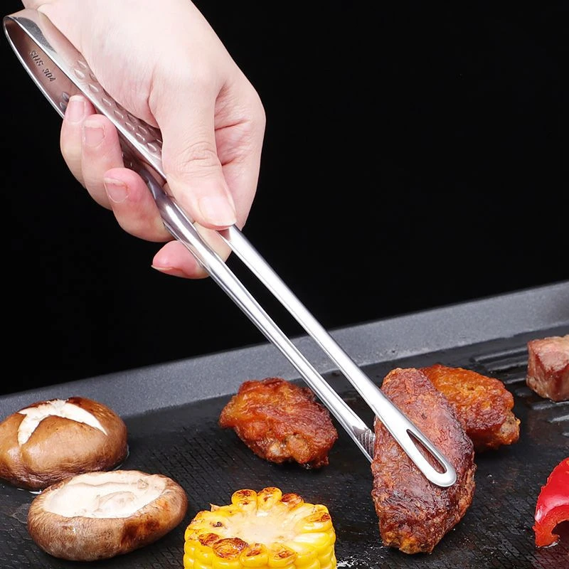 烤肉烧烤夹子多功能防烫家用加长食物夹韩式火锅钳子创意煎牛排
