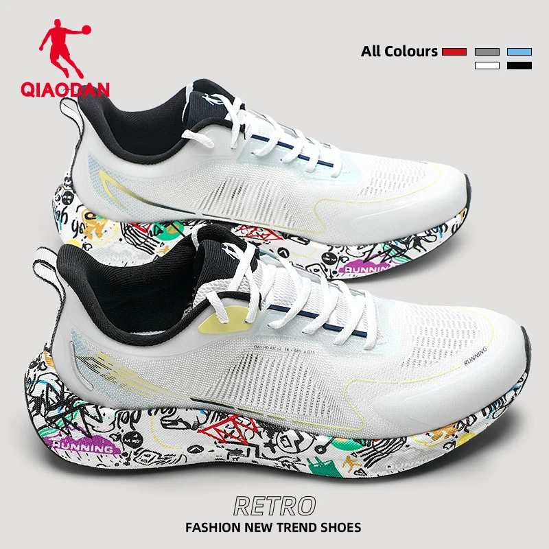 乔丹飞影3.0丨跑步鞋男黑色运动鞋冬季新款网面透气减震轻便跑鞋