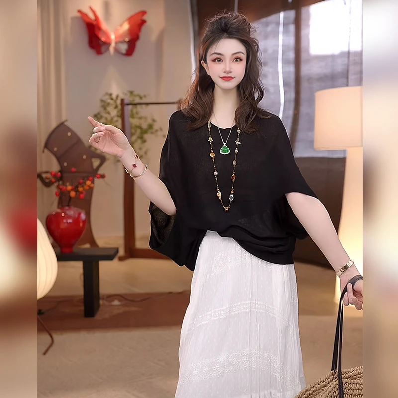 【linda姐高端线】新款时尚轻奢气质温柔百搭针织衫AA5ZDD0026